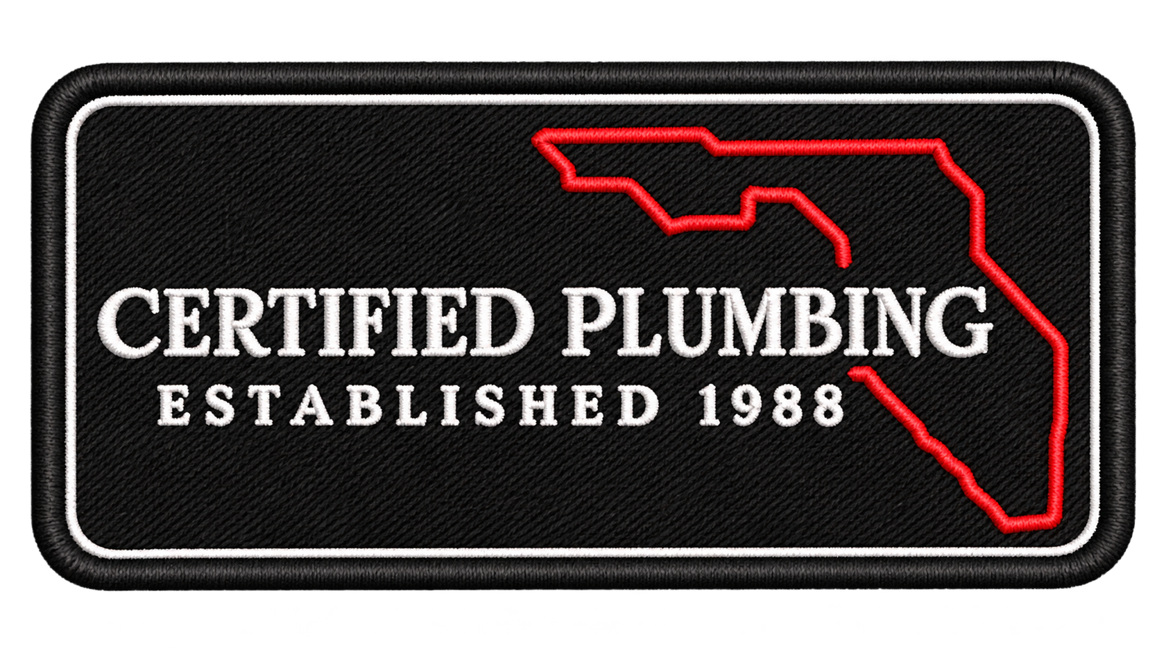 Certified Plumbing Established 1988 — StashHat™ embroidered patch