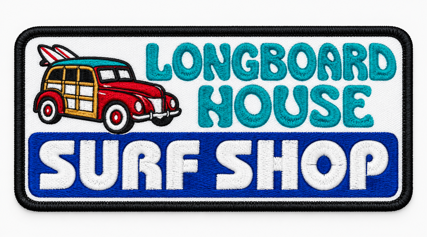 Longboard House Surf Shop — StashHat™ embroidered patch