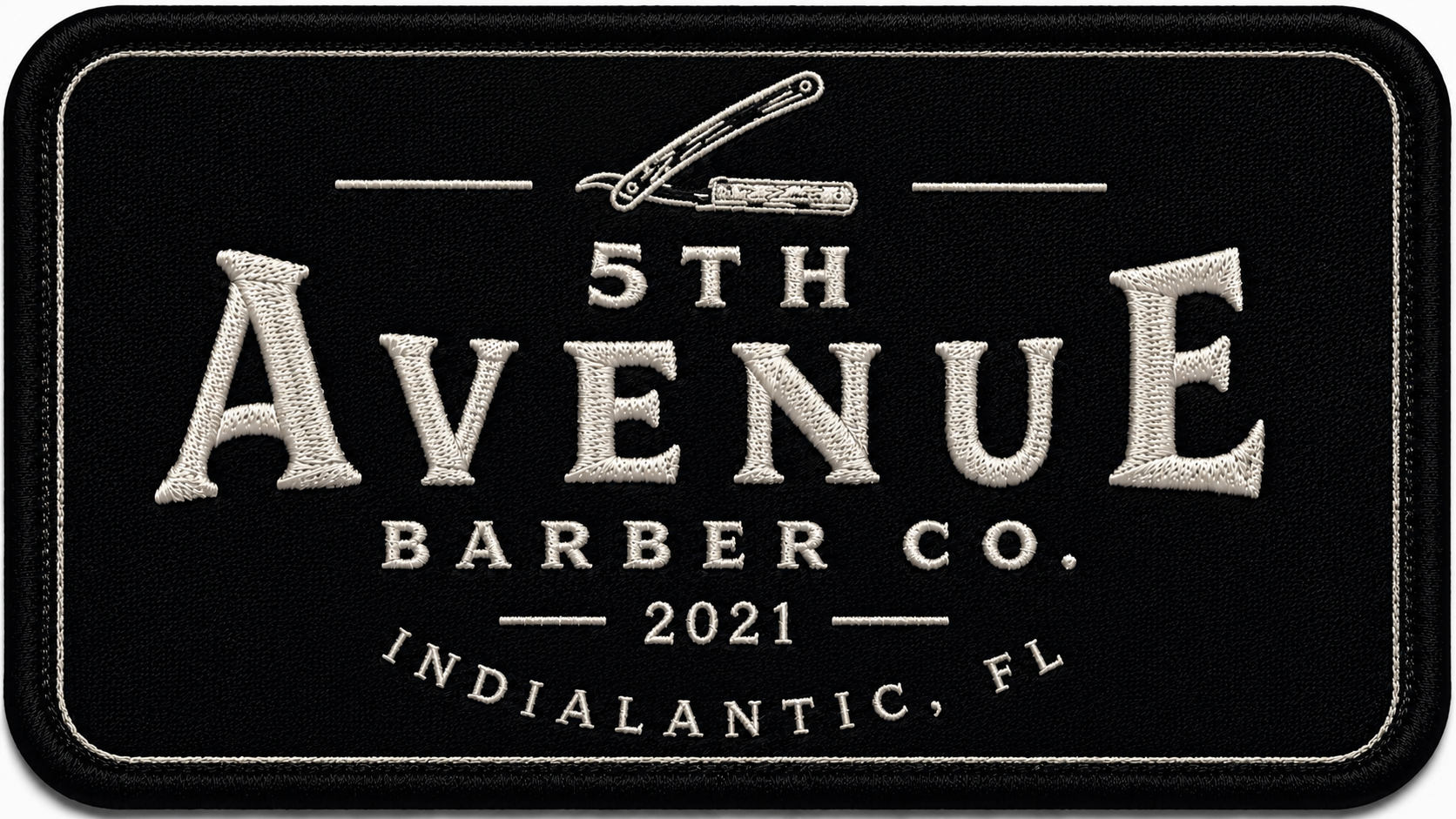 5th Avenue Barber Co Classic — StashHat™ embroidered patch