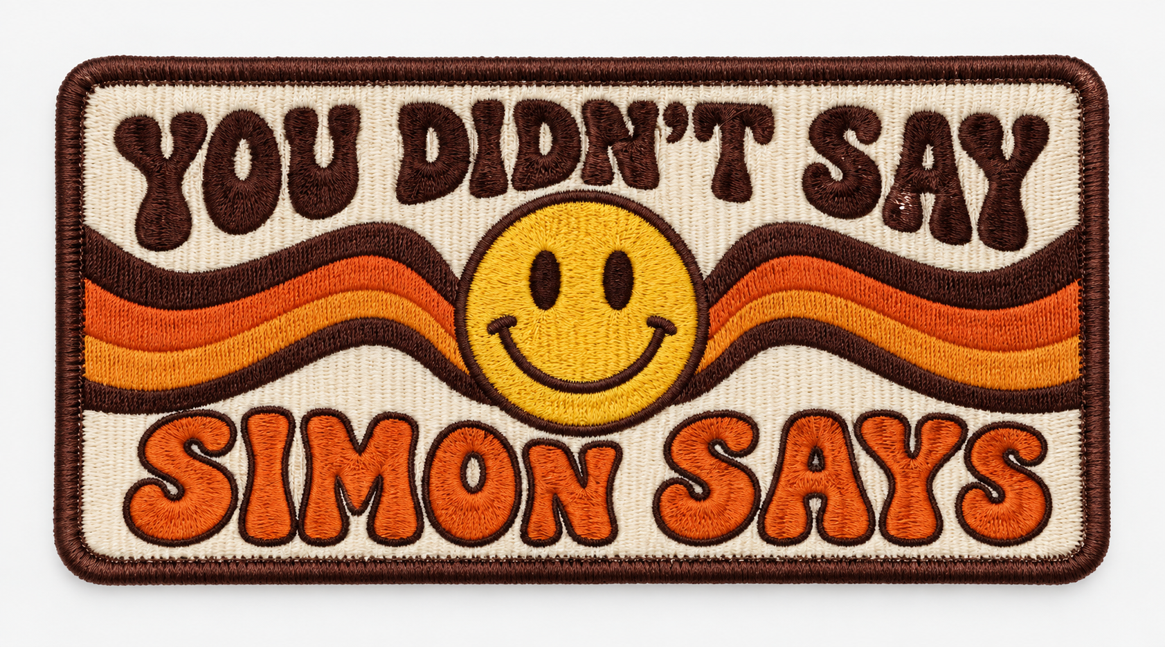 StashHat™ You Didn't Say Simon Says — embroidered patch by Recall Studio